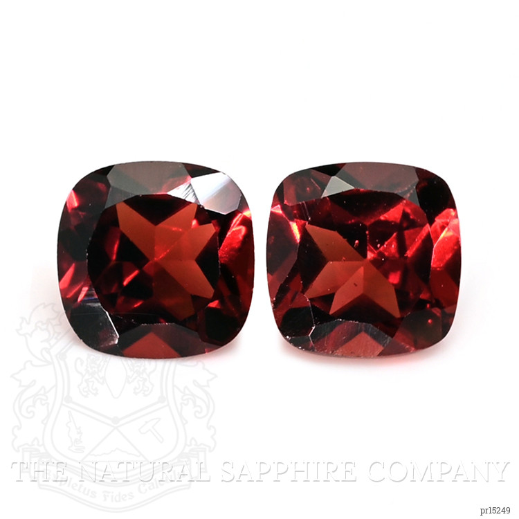 2.19 Ct.Tw. Red Garnet Pair from Ceylon (Sri Lanka)