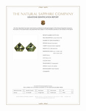 0.81&nbsp;Ct.Tw.Total Carat Weight Green Sapphire Pair from Ceylon (Sri Lanka) Scan Report