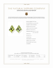 0.80&nbsp;Ct.Tw.Total Carat Weight Green Sapphire Pair from Ceylon (Sri Lanka) Scan Report