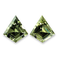 0.78&nbsp;Ct.Tw.Total Carat Weight Green Sapphire Pair from Ceylon (Sri Lanka) Video