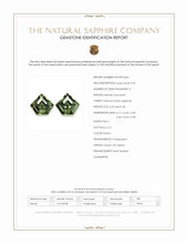 0.62&nbsp;Ct.Tw.Total Carat Weight Green Sapphire Pair from Ceylon (Sri Lanka) Scan Report