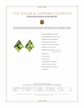 0.59 Ct.Tw.Total Carat Weight Green Sapphire Pair from Ceylon (Sri Lanka) Scan Report