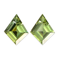 0.59&nbsp;Ct.Tw.Total Carat Weight Green Sapphire Pair from Ceylon (Sri Lanka) Video