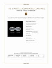 3.19&nbsp;Ct.Tw.Total Carat Weight White Cabochon Moonstone Pair from Ceylon (Sri Lanka) Scan Report