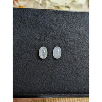 3.19&nbsp;Ct.Tw.Total Carat Weight White Cabochon Moonstone Pair from Ceylon (Sri Lanka) Life Style