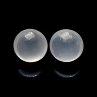 2.68&nbsp;Ct.Tw.Total Carat Weight White Cabochon Moonstone Pair from Ceylon (Sri Lanka) Video