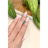 0.37 Ct.Tw.Total Carat Weight Emerald Pair from Afghanistan Life Style