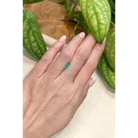 0.37&nbsp;Ct.Tw.Total Carat Weight Emerald Pair from Afghanistan Life Style