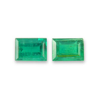 0.54&nbsp;Ct.Tw.Total Carat Weight Emerald Pair from Afghanistan Video