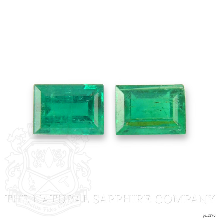 0.54 Ct.Tw. Emerald Pair from Afghanistan