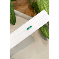 0.54&nbsp;Ct.Tw.Total Carat Weight Emerald Pair from Afghanistan Life Style