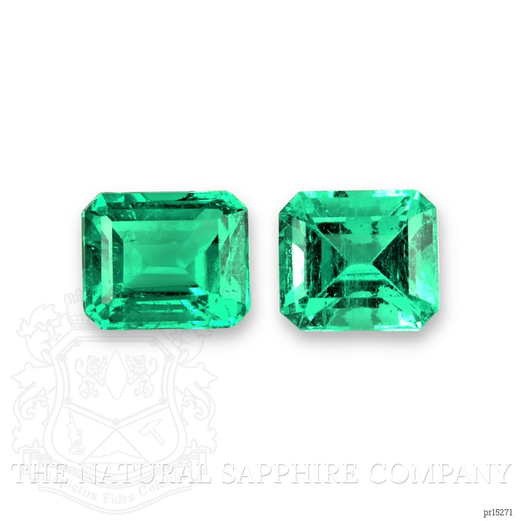 0.40 Ct.Tw. Emerald Pair from Afghanistan