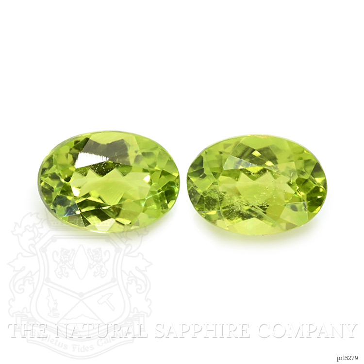 1.91 Ct.Tw. Yellowish Green Peridot Pair from Ceylon (Sri Lanka)