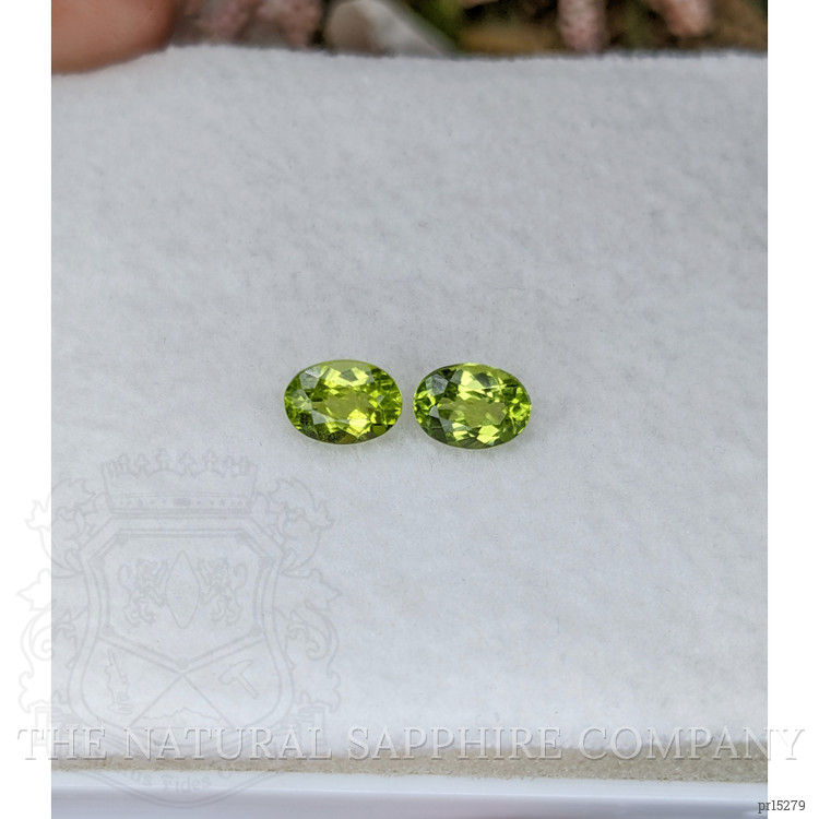 1.91 Ct.Tw. Yellowish Green Peridot Pair from Ceylon (Sri Lanka)