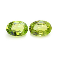 1.59&nbsp;Ct.Tw.Total Carat Weight Yellowish Green Peridot Pair from Brazil Video