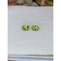 1.90&nbsp;Ct.Tw.Total Carat Weight Green (Lime Green) Peridot Pair from Brazil Life Style