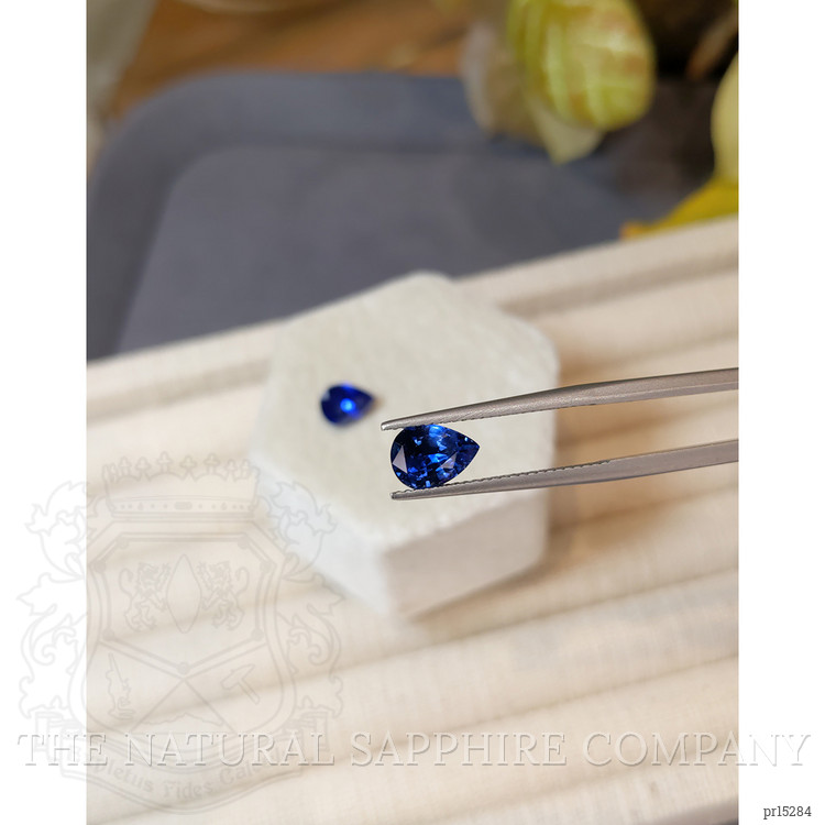3.24 Ct.Tw. Blue Sapphire Pair from Ceylon (Sri Lanka)