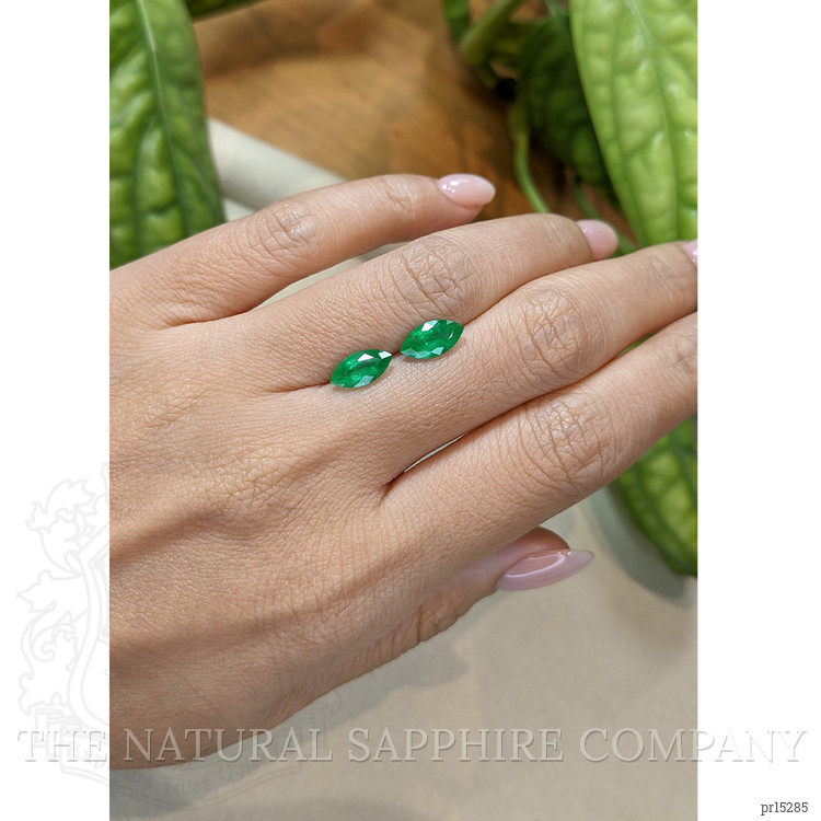 1.90 Ct.Tw. Emerald Pair from Zambia