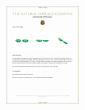 1.61 Ct.Tw.Total Carat Weight Emerald Pair from Zambia Appraisal