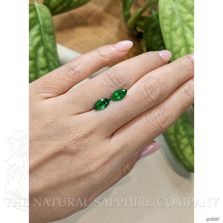 1.68 Ct.Tw. Emerald Pair from Zambia