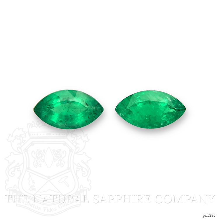 3.85 Ct.Tw. Emerald Pair from Zambia