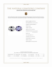 1.81 Ct.Tw.Total Carat Weight Bi Color (Peacock) Tanzanite Pair from Tanzania Scan Report