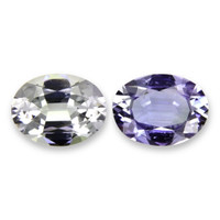 1.81&nbsp;Ct.Tw.Total Carat Weight Bi Color (Peacock) Tanzanite Pair from Tanzania Video