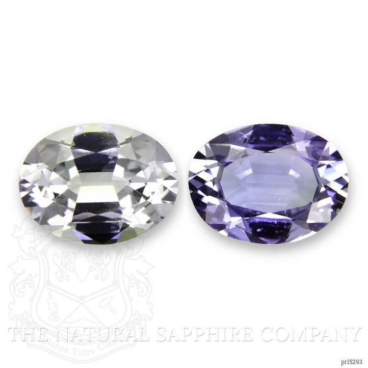 1.81 Ct.Tw. Bi Color (Peacock) Tanzanite Pair from Tanzania
