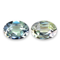 1.96&nbsp;Ct.Tw.Total Carat Weight Bi Color (Peacock) Tanzanite Pair from Tanzania Video
