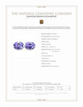 2.36&nbsp;Ct.Tw.Total Carat Weight Violet Tanzanite Pair from Tanzania Scan Report