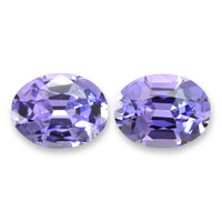 2.36 Ct.Tw.Total Carat Weight Violet Tanzanite Pair from Tanzania Video