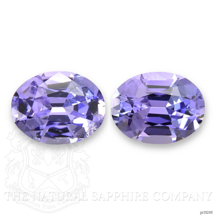 2.36 Ct.Tw. Violet Tanzanite Pair from Tanzania