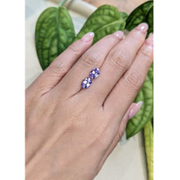 2.36 Ct.Tw.Total Carat Weight Violet Tanzanite Pair from Tanzania Life Style