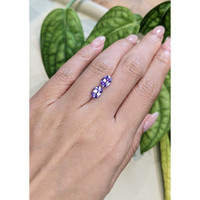 2.36 Ct.Tw.Total Carat Weight Violet Tanzanite Pair from Tanzania Life Style