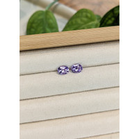 2.36 Ct.Tw.Total Carat Weight Violet Tanzanite Pair from Tanzania Life Style