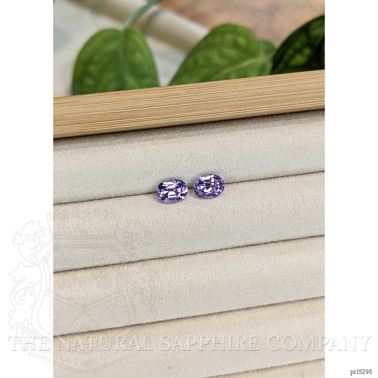 2.36 Ct.Tw. Violet Tanzanite Pair from Tanzania