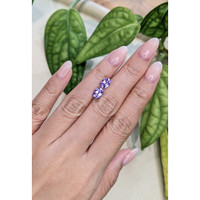 2.36 Ct.Tw.Total Carat Weight Violet Tanzanite Pair from Tanzania Life Style