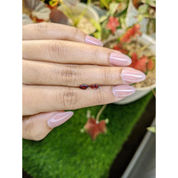 0.79&nbsp;Ct.Tw.Total Carat Weight Orangish Red Garnet Pair from Ceylon (Sri Lanka) Life Style