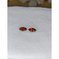 0.79&nbsp;Ct.Tw.Total Carat Weight Orangish Red Garnet Pair from Ceylon (Sri Lanka) Life Style