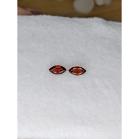 0.86&nbsp;Ct.Tw.Total Carat Weight Orangish Red Garnet Pair from Ceylon (Sri Lanka) Life Style