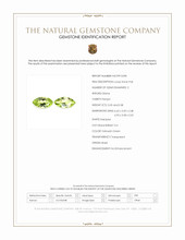 0.73 Ct.Tw.Total Carat Weight Yellowish Green Peridot Pair from Pakistan Scan Report