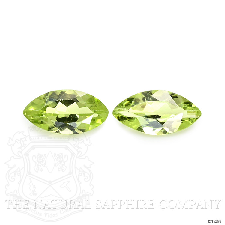 0.73 Ct.Tw. Yellowish Green Peridot Pair from Brazil