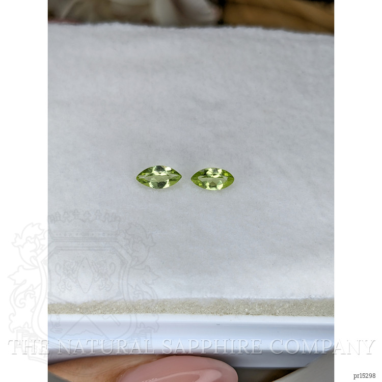 0.73 Ct.Tw. Yellowish Green Peridot Pair from Brazil