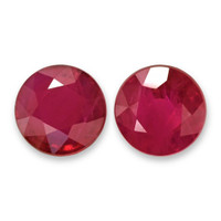 1.76&nbsp;Ct.Tw.Total Carat Weight Pinkish Red Ruby Pair from Mozambique Video