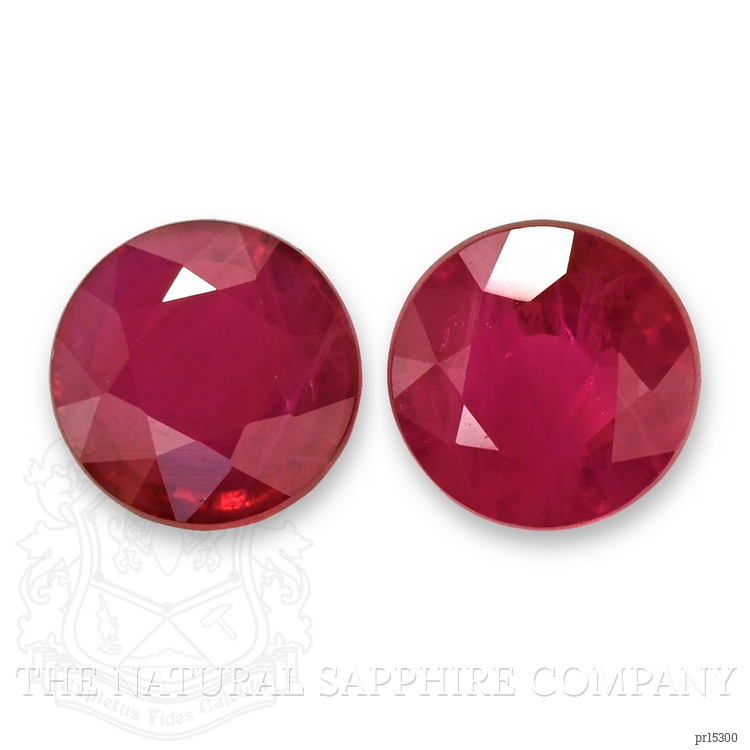 1.76 Ct.Tw. Pinkish Red Ruby Pair from Mozambique