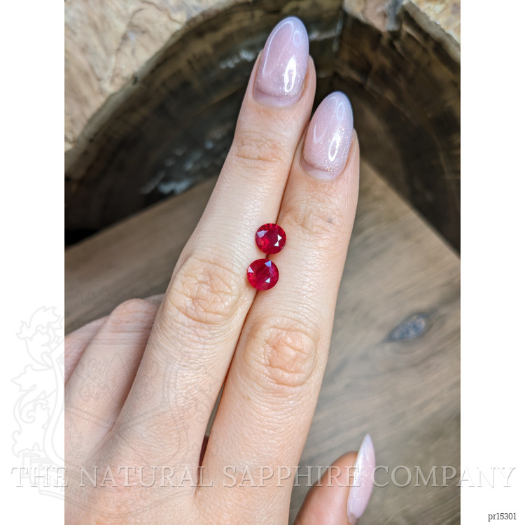 2.41 Ct.Tw. Ruby Pair from Mozambique