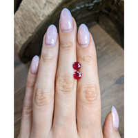 2.41&nbsp;Ct.Tw.Total Carat Weight Ruby Pair from Mozambique Life Style