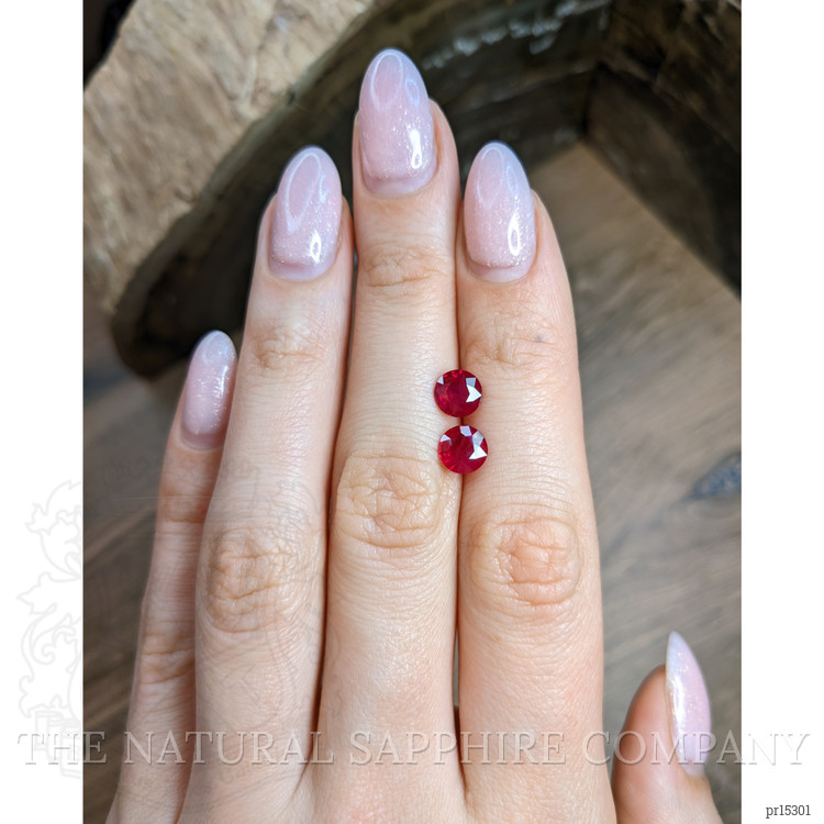 2.41 Ct.Tw. Ruby Pair from Mozambique