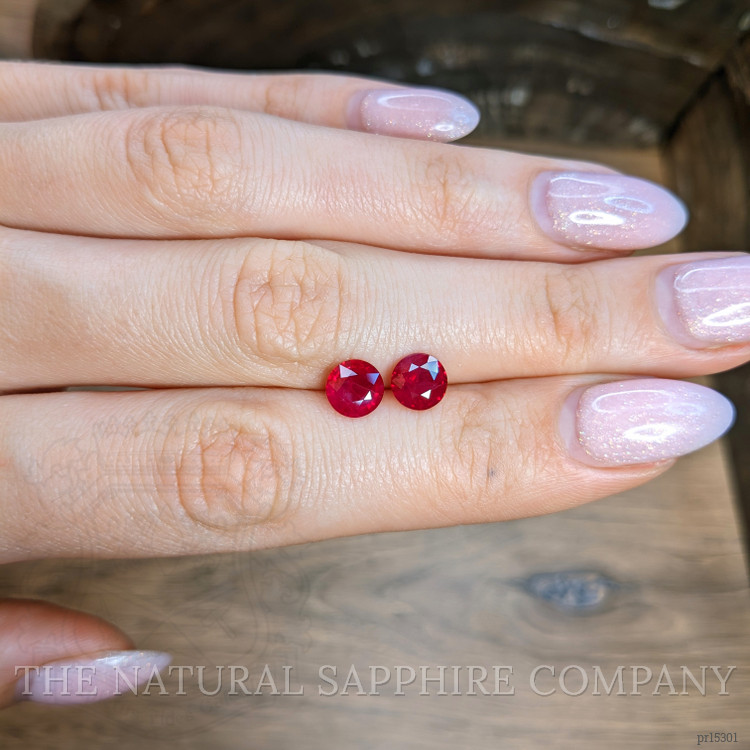 2.41 Ct.Tw. Ruby Pair from Mozambique