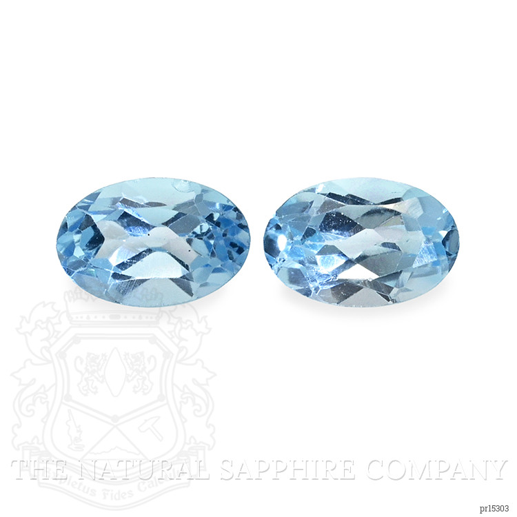 1.18 Ct.Tw. Sky Blue Topaz Pair from Brazil
